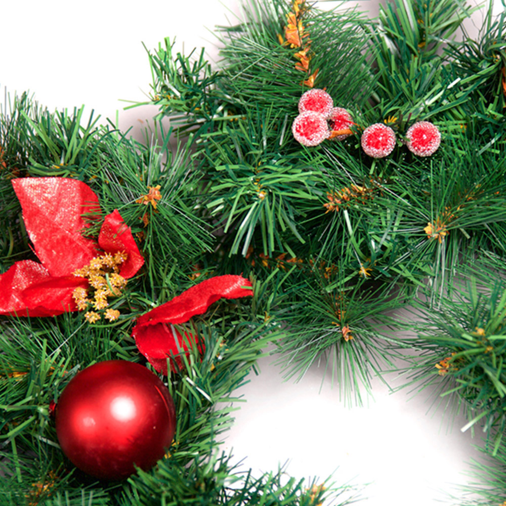 Best Artificial Red Christmas Garland 180cm Image 5