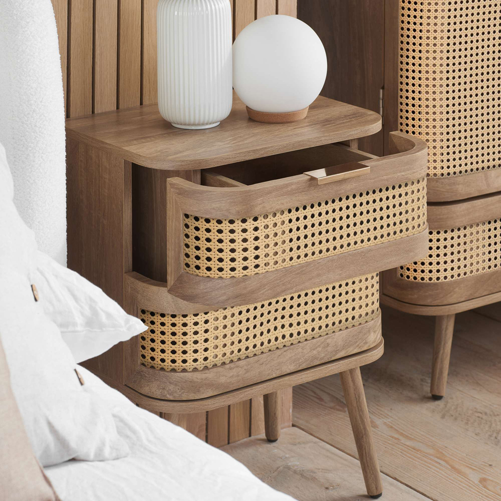 Birlea Noah 2 Drawer Oak Bedside Table 2 Pack Image 6
