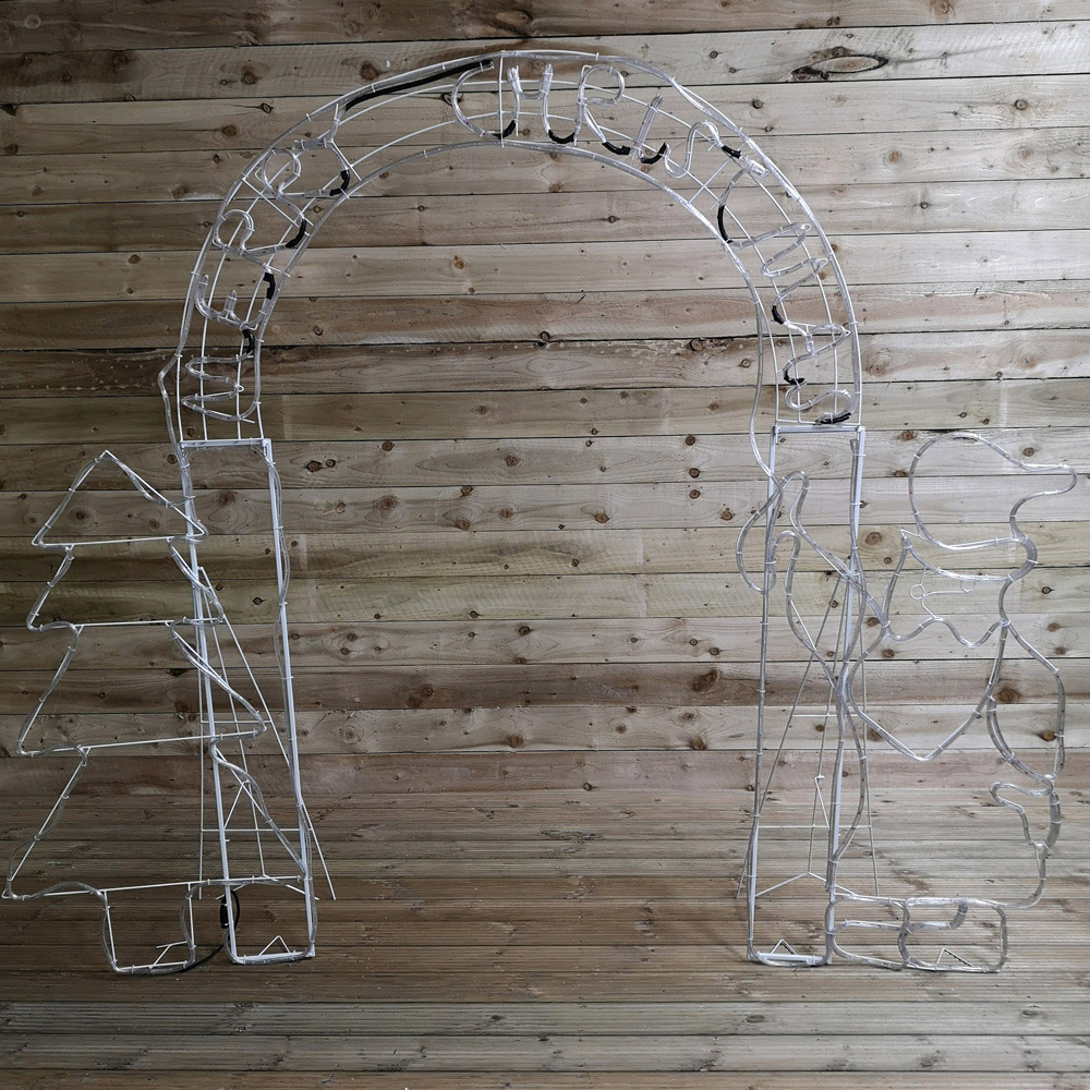 Samuel Alexander Santa with Tree Archway Rope LED Christmas Decoration 8ft Image 8