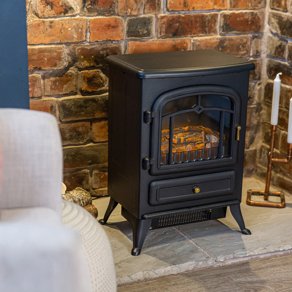 Russell Hobbs RHEFSTV1002B Black Electric Stove Fire 1850W Image 7