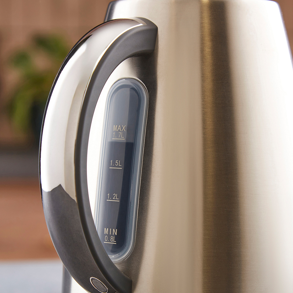 Morphy Richards Mexborough 102902 Grey Trim Stainless Steel 1.7L Kettle Image 6