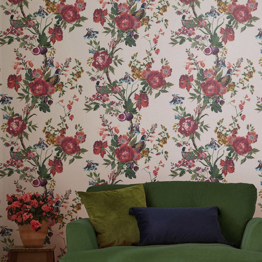 Joules Forest Chinoiserie Antique Cream Wallpaper Image 3