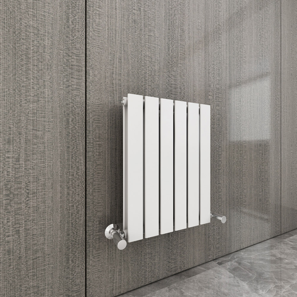 White 2768 BTU Double Flat Panel Vertical Column Radiator 600 x 408mm Image 2
