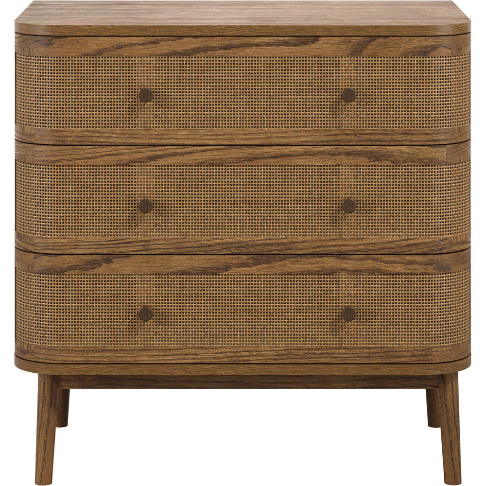 LPD Home Callie Smoked 3 Drawer Chest of Drawers Image 4