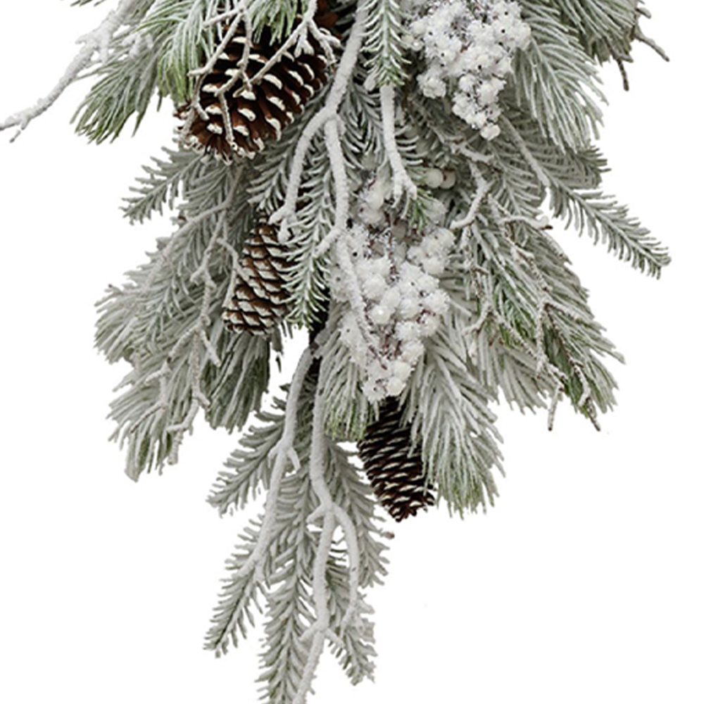 The Christmas Gift Co Snow Pinecone Decoration Image 3