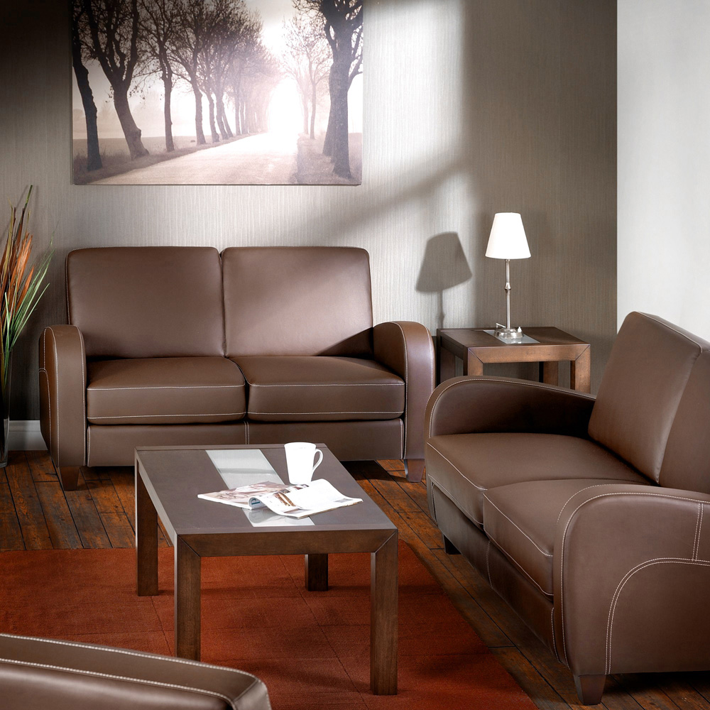 Julian Bowen Vivo Brown Faux Leather Chair Image 6