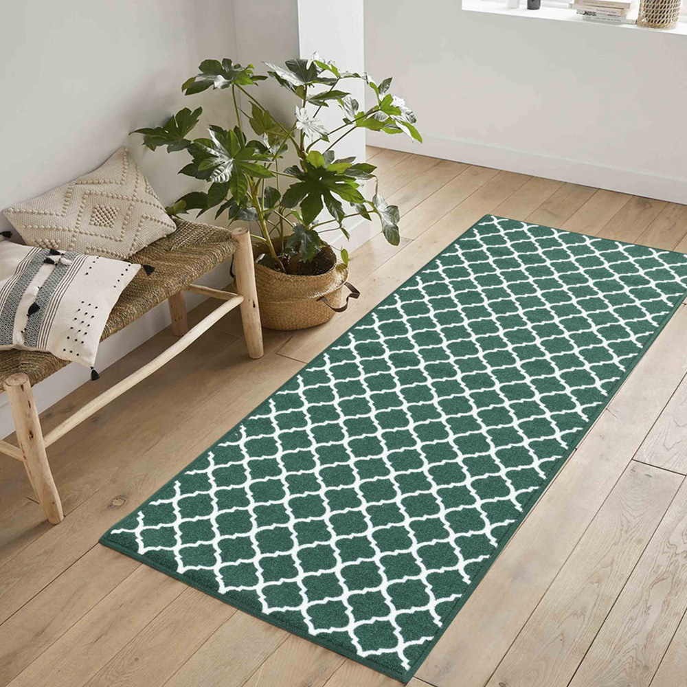 Desire Rugs Havana Emerald Trellis Anti Slip Door Mat 60 x 40cm Image 4