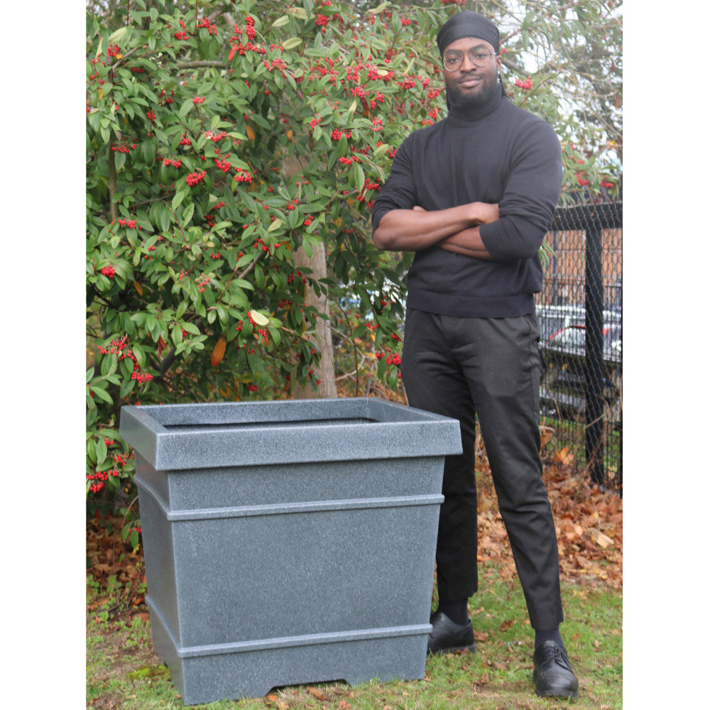 Trifibre Kew Granite Roto Moulded Planter 70 x 80cm Image 5