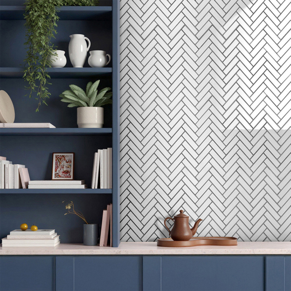 Living and Home White Self Adhesive Wall Sticker 10 Pack Image 8