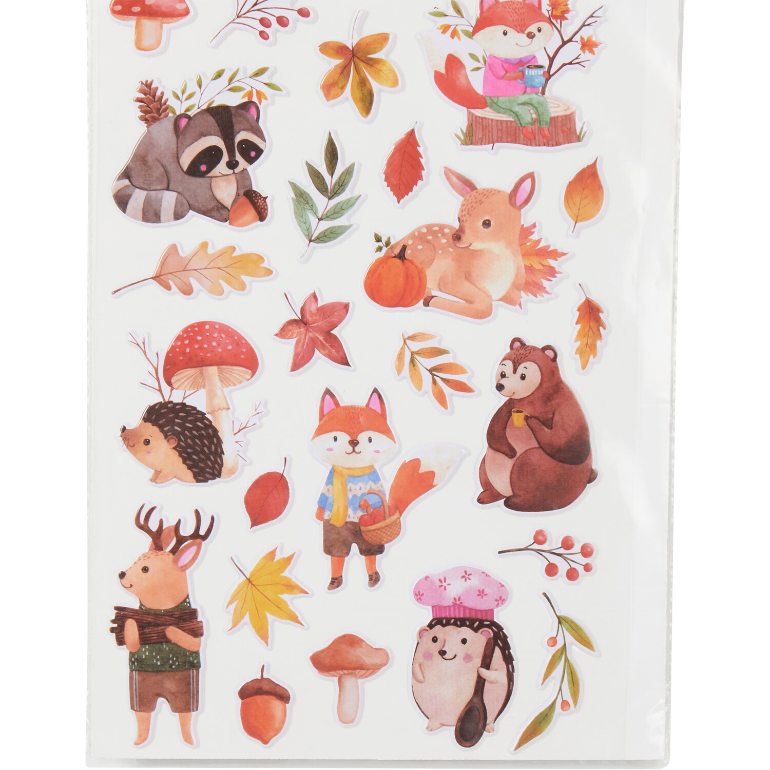 Autumn Woodland Animal Stickers Image 3