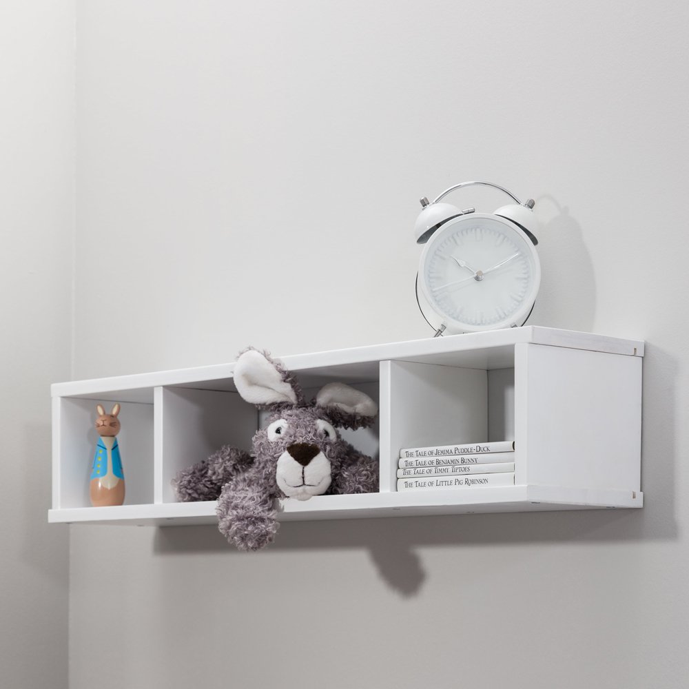 Noa and Nani 4 Shelf White Wall Mounted Shelving Unit Image 2