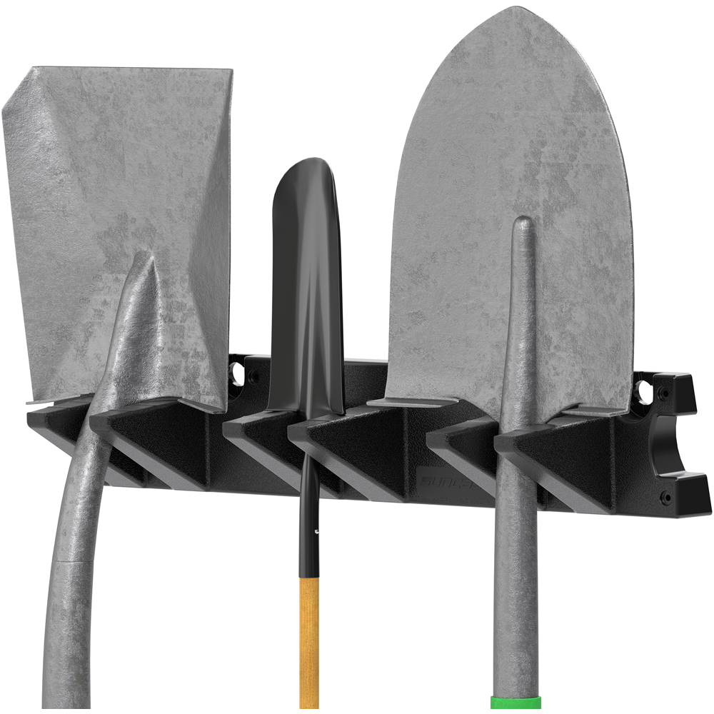 Suncast 2 Piece Triple Hook Long Handle Tool Hanger Set Image 4