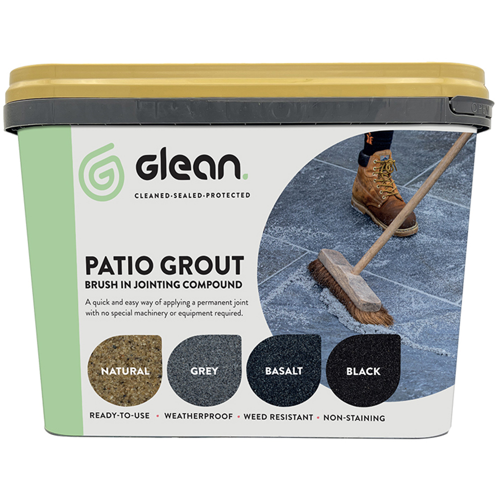 Glean Patio Grout Natural Buff Jointing Compound 15kg Image 1