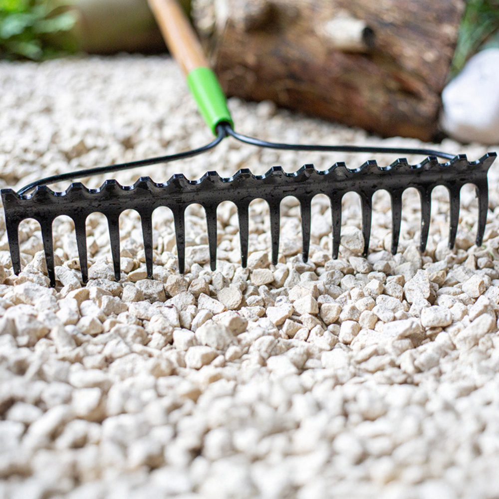 AMES Tools Carbon Steel Double Sided Soil Garden Rake Image 7