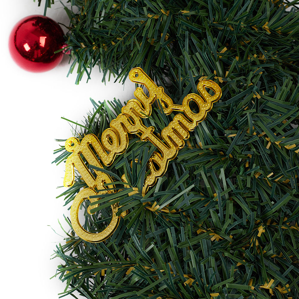 Living and Home Christmas Garland with Pinecones Red Berries and Gold Ornament 270cm Image 4