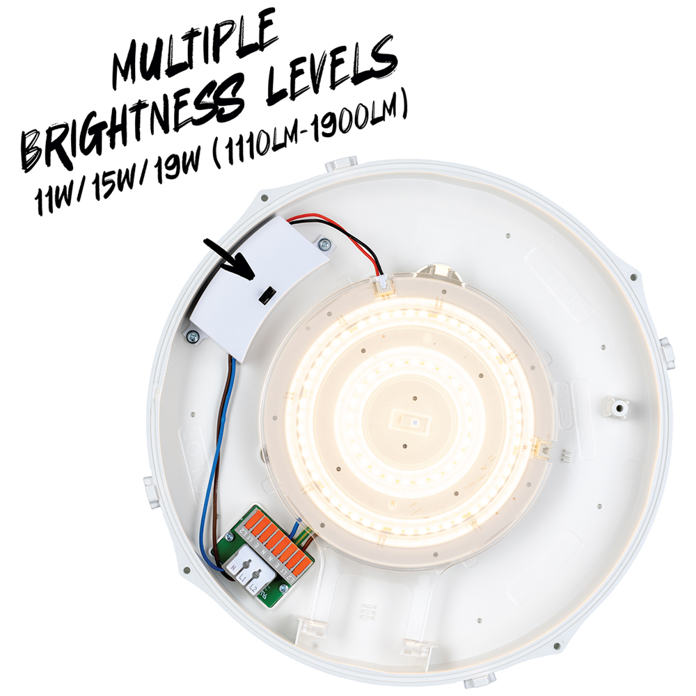 TCP Emergency and Microwave Sensor Bulkhead Wall and Ceiling Light Image 5