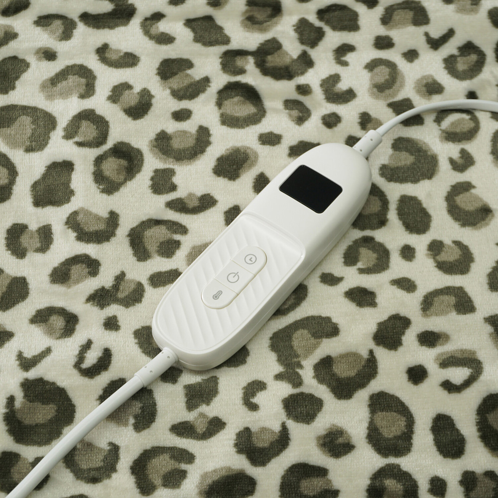 Leopard Print Electric Heated Throw Image 6