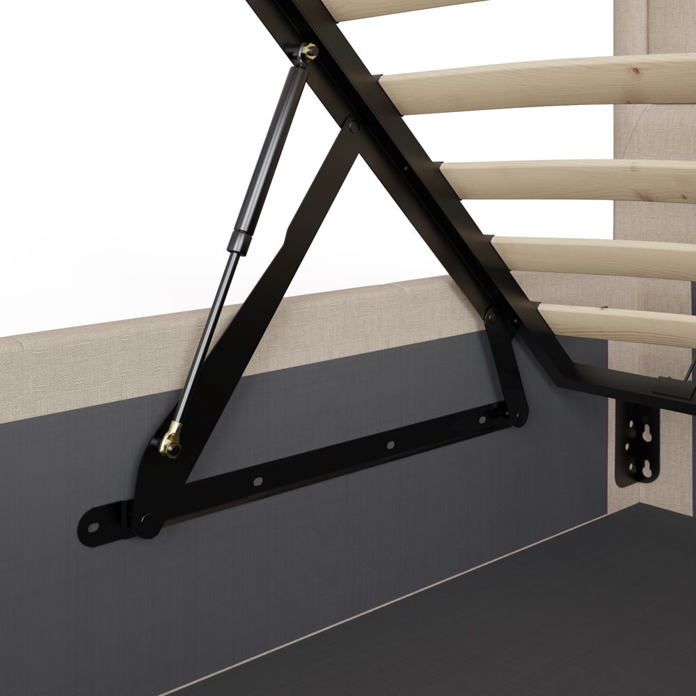 GFW Hollywood Double Natural Ottoman Bed Image 6