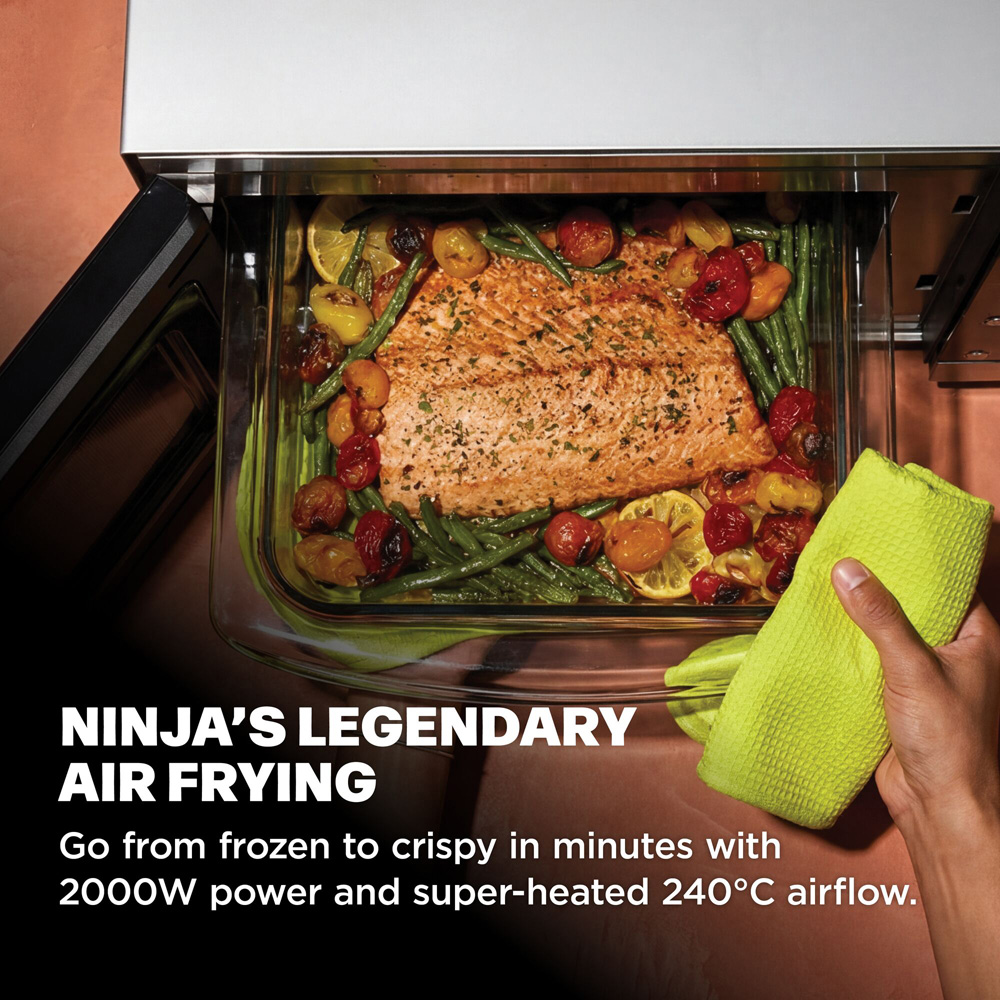 Ninja CRISPi MW101UK Silver 5.2L Microwave Air Fryer and Oven with FusionCrisp Technology Image 6