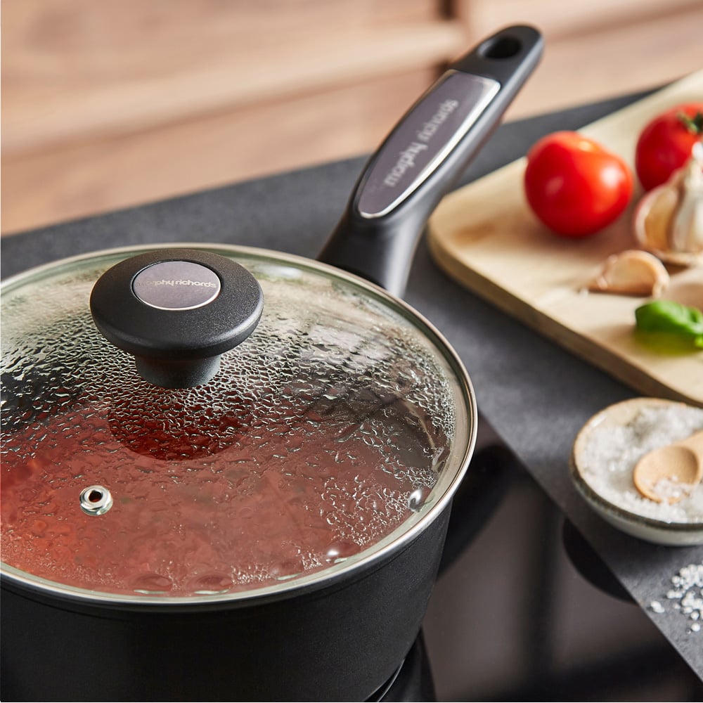 Morphy Richards Graphite Forged Aluminium 3 Piece Pan Set Image 7