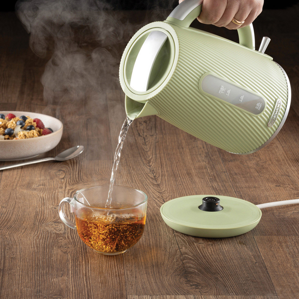Daewoo SDA2774 Cascade 1.7L Sage Textured Design Kettle Image 3