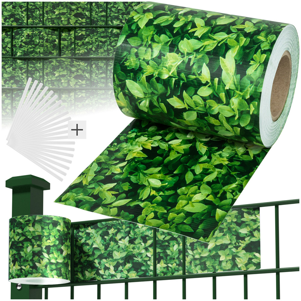tectake Greenery Privacy Film Double-Sided Print 3500cm Image 2