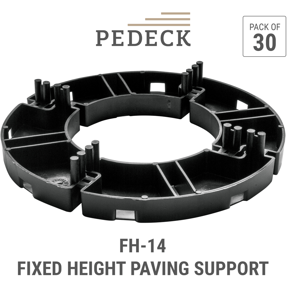 PEDECK FH-14 Fixed Height Stackable Paver Pedestal 14mm 30 Pack Image 6
