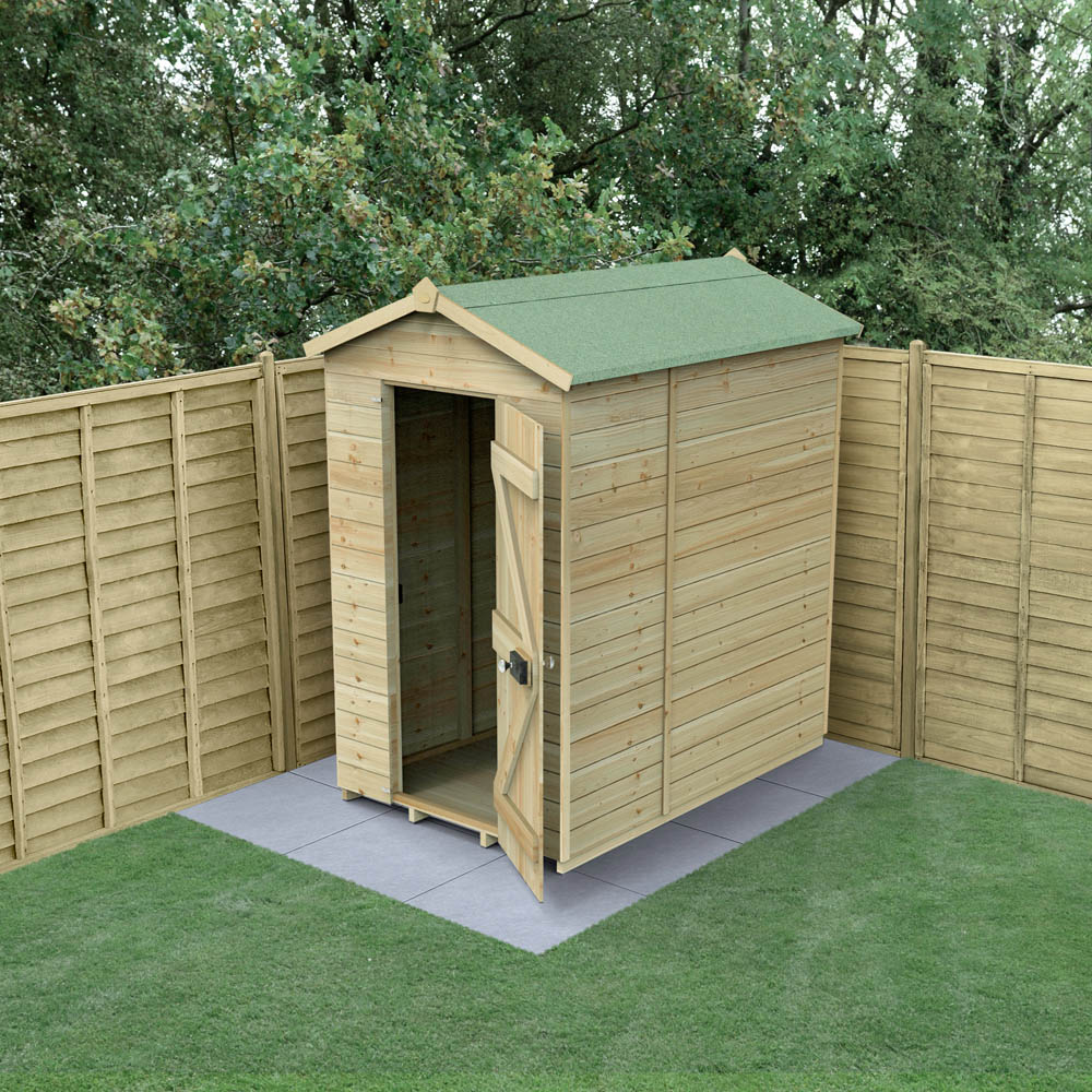 Forest Garden Timberdale 4 x 6ft Apex Shed Image 2