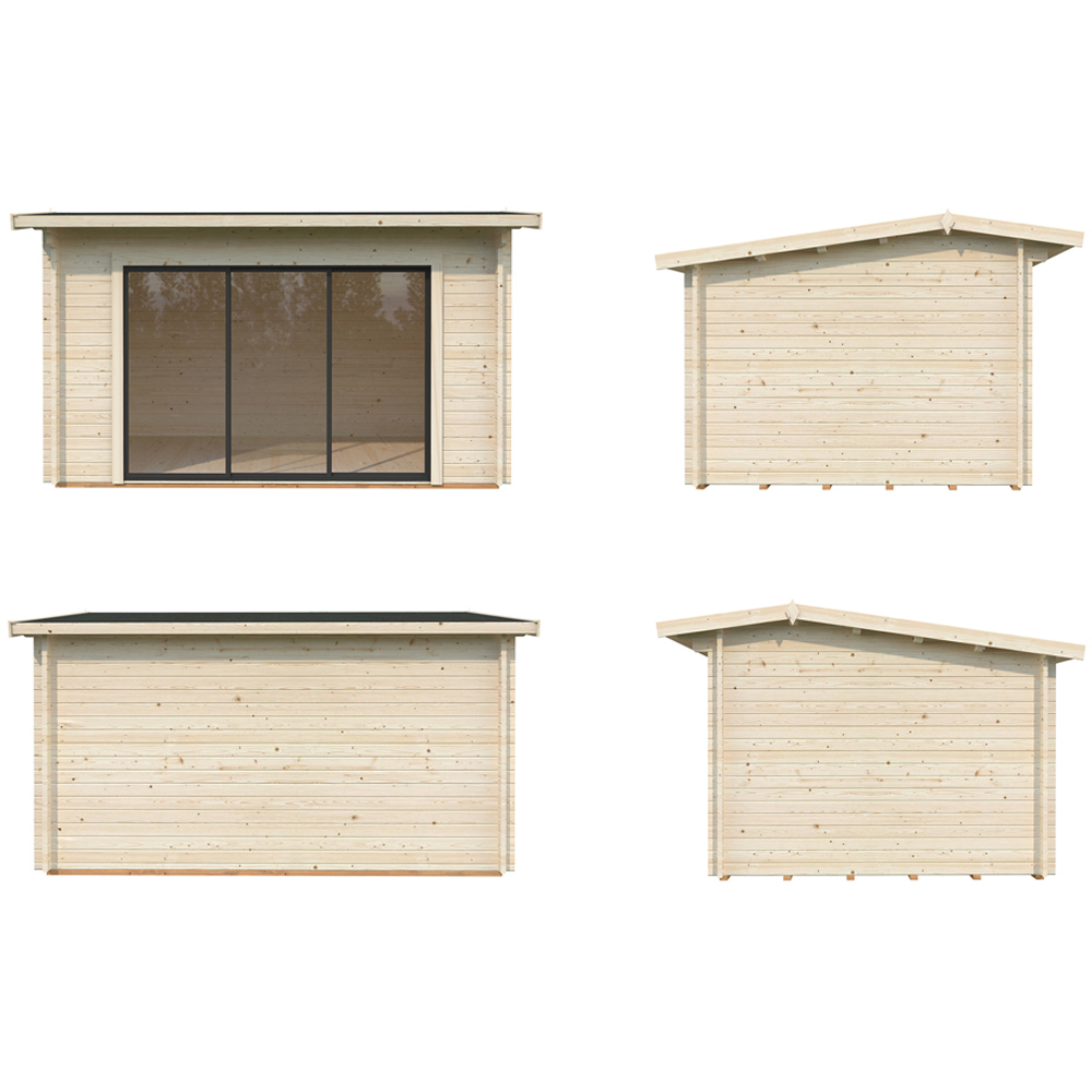 Palmako Ines 13 x 9.8ft Log Cabin Image 4
