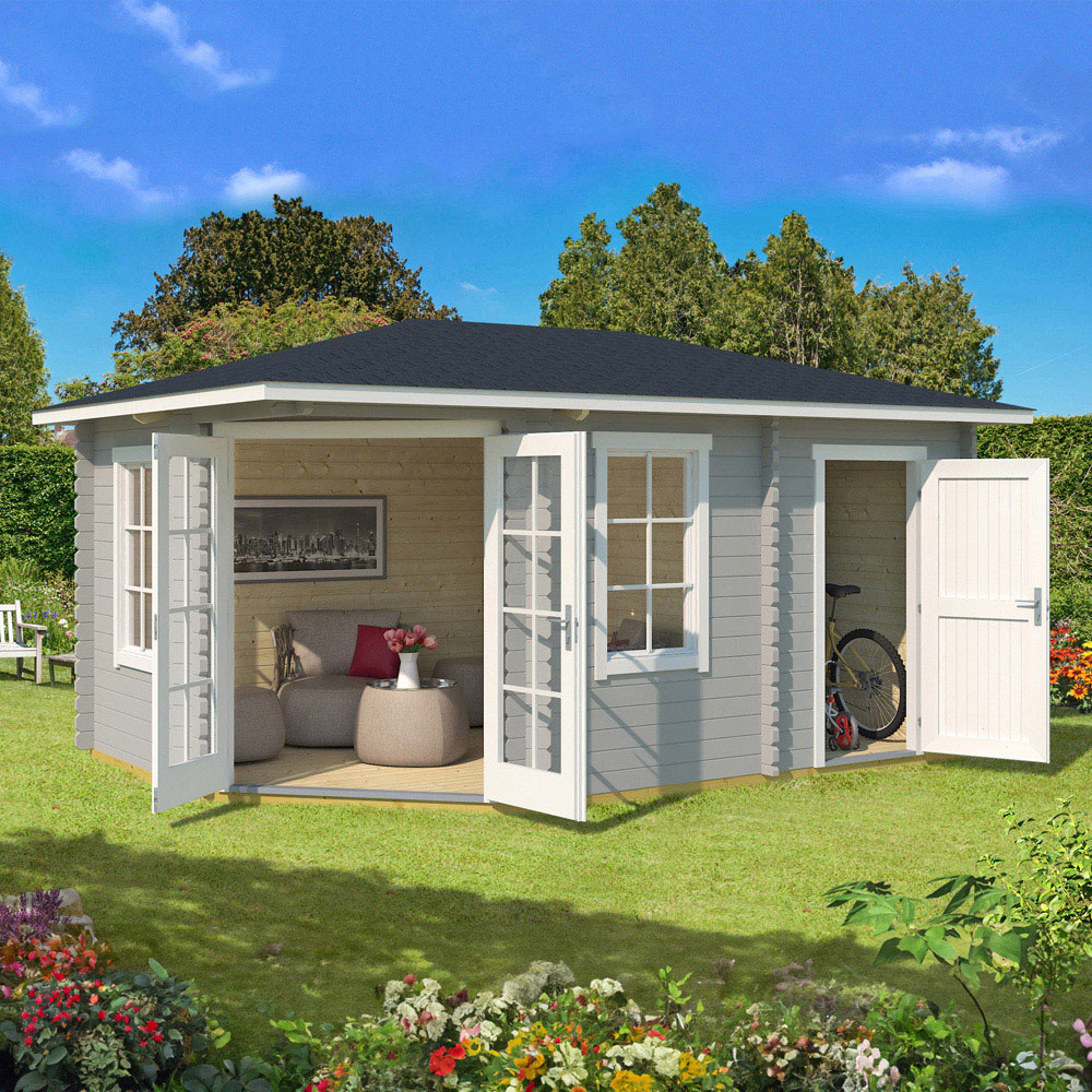 Norland Anderby 2 16.6 x 11.7ft Right Hand Corner Garden Cabin Image 6