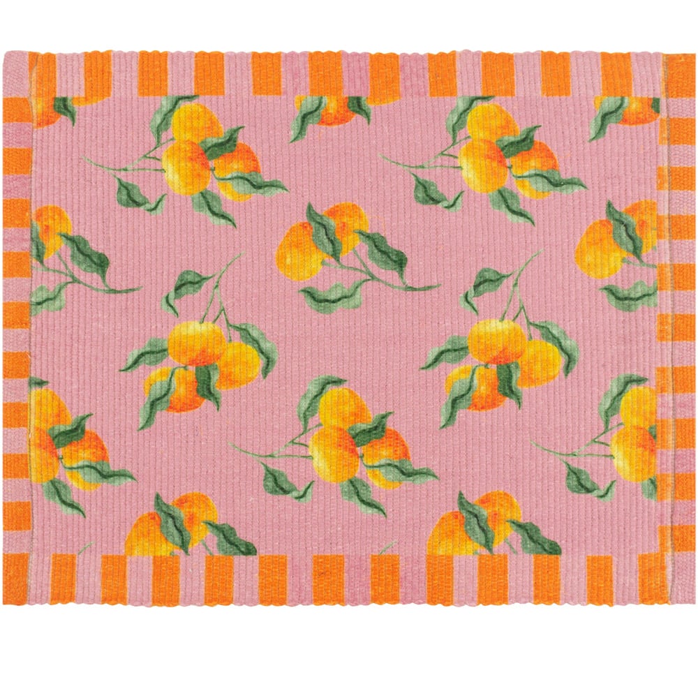 furn. 4 Pack Oranges Pink Placemat 46 x 36cm Image 2