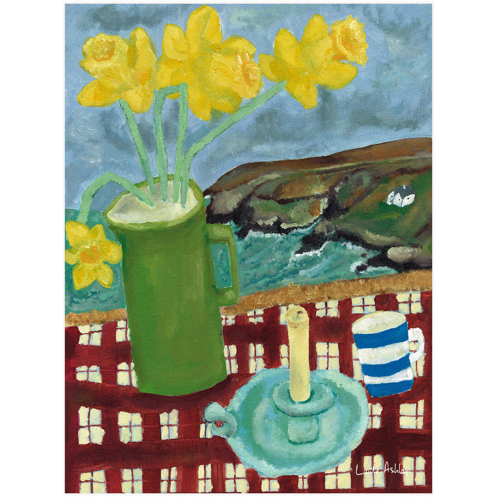 Laura Ashley A Cornish View Black Frame Wall Art 70 x 100cm Image 4