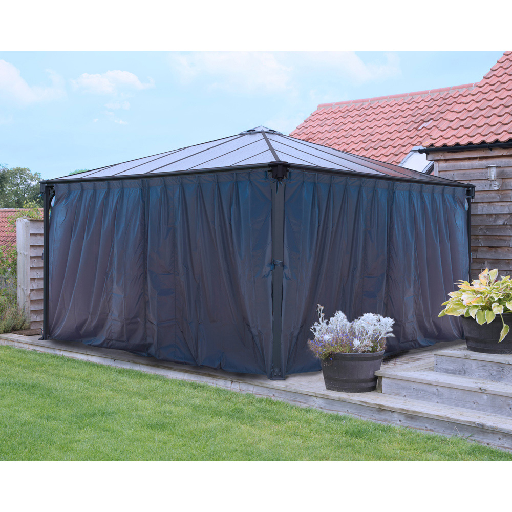 Palram Canopia 2.1 x 4.1m Rectangular Gazebo Curtain 4 Pack Image 3