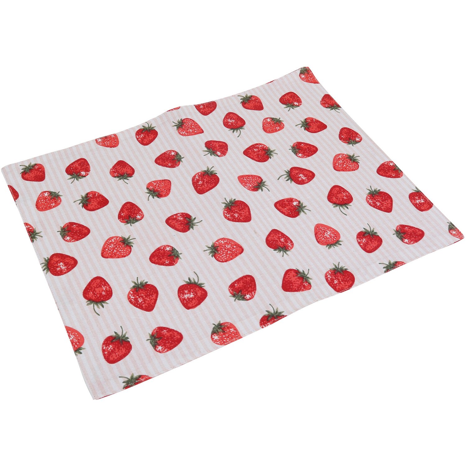 My Home Pack of 2 Strawberry Placemats - Red Image 4