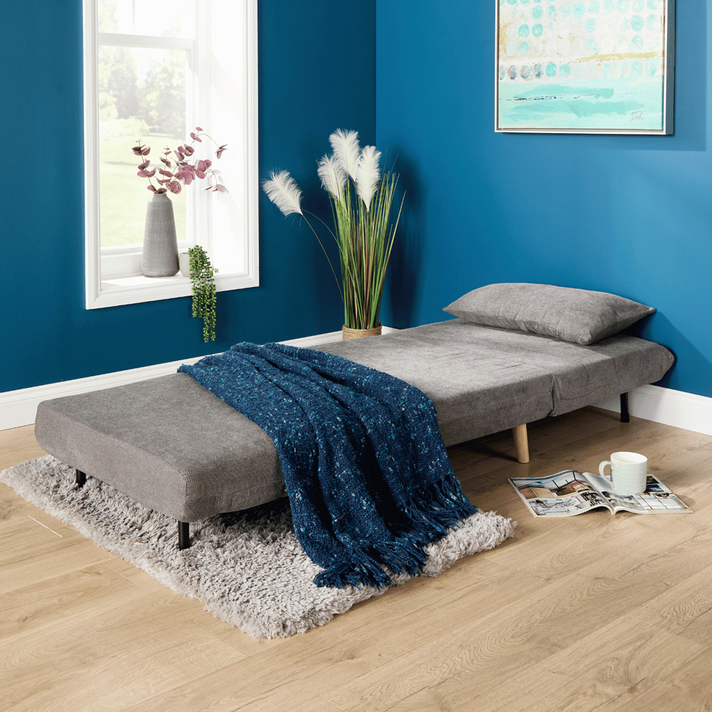 Home Source Lorena Single Grey Sofa Bed Image 6