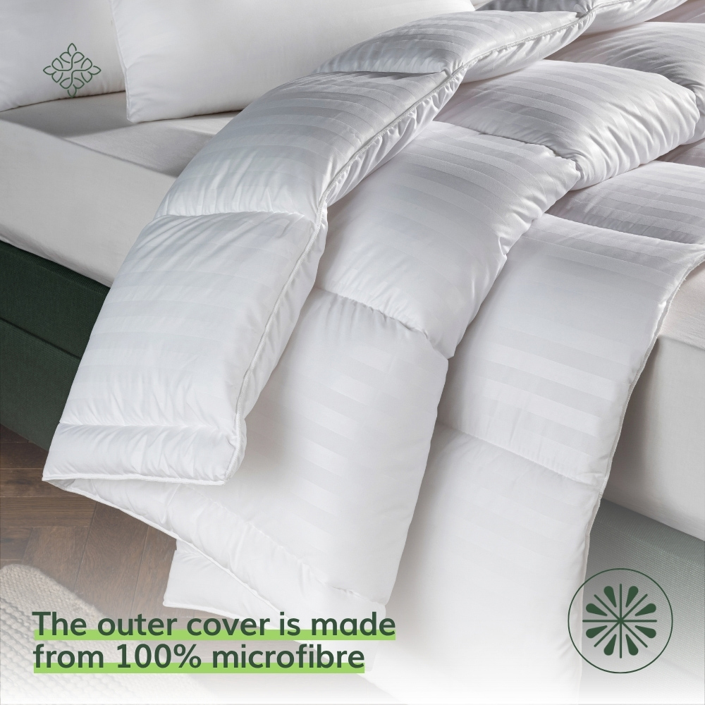 Opulent Home Single White Hollowfibre Anti-Allergy Summer Duvet 1.5 Tog Image 4