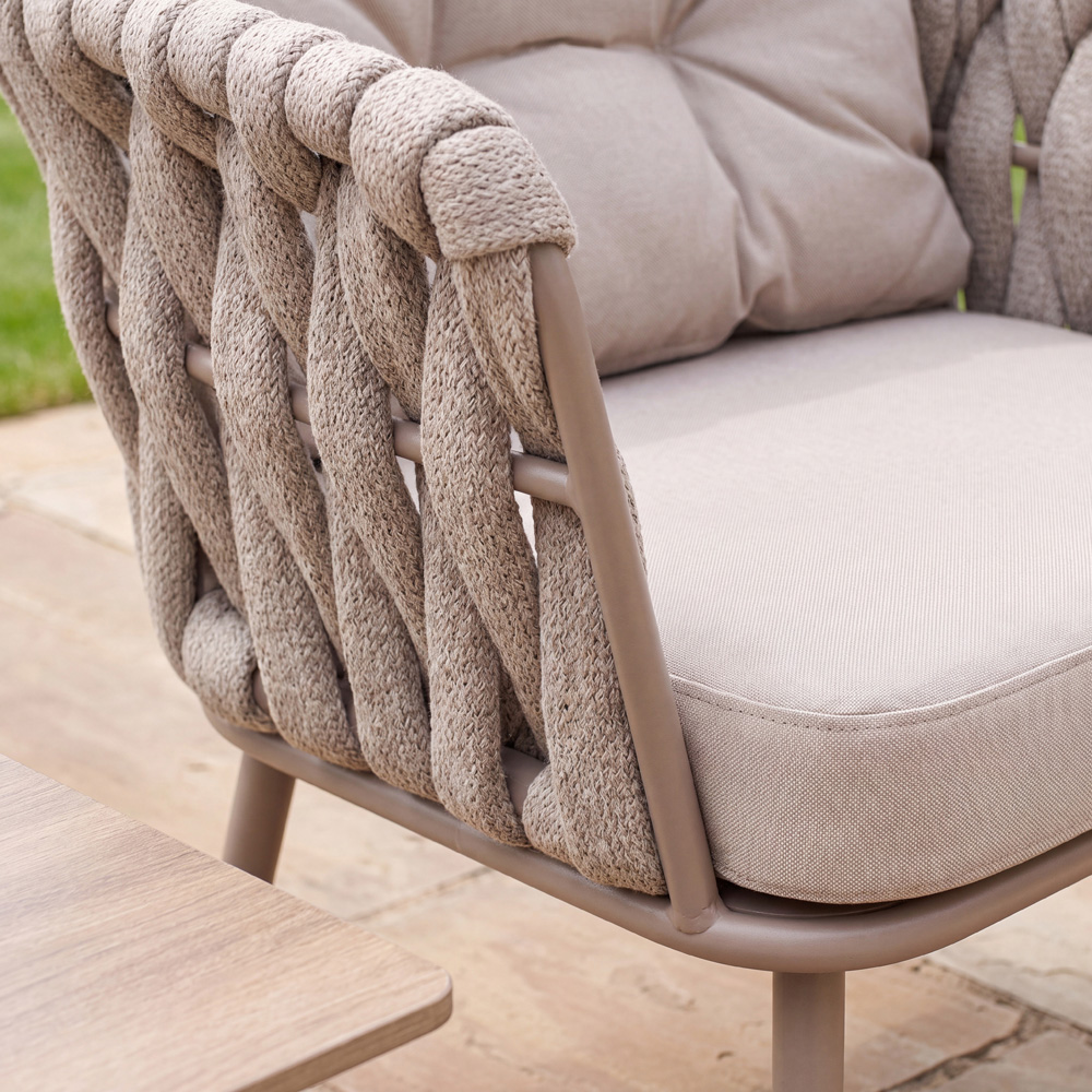 Artemis Home Hartley 4 Seater Beige Garden Lounge Set with Coffee Table Image 3