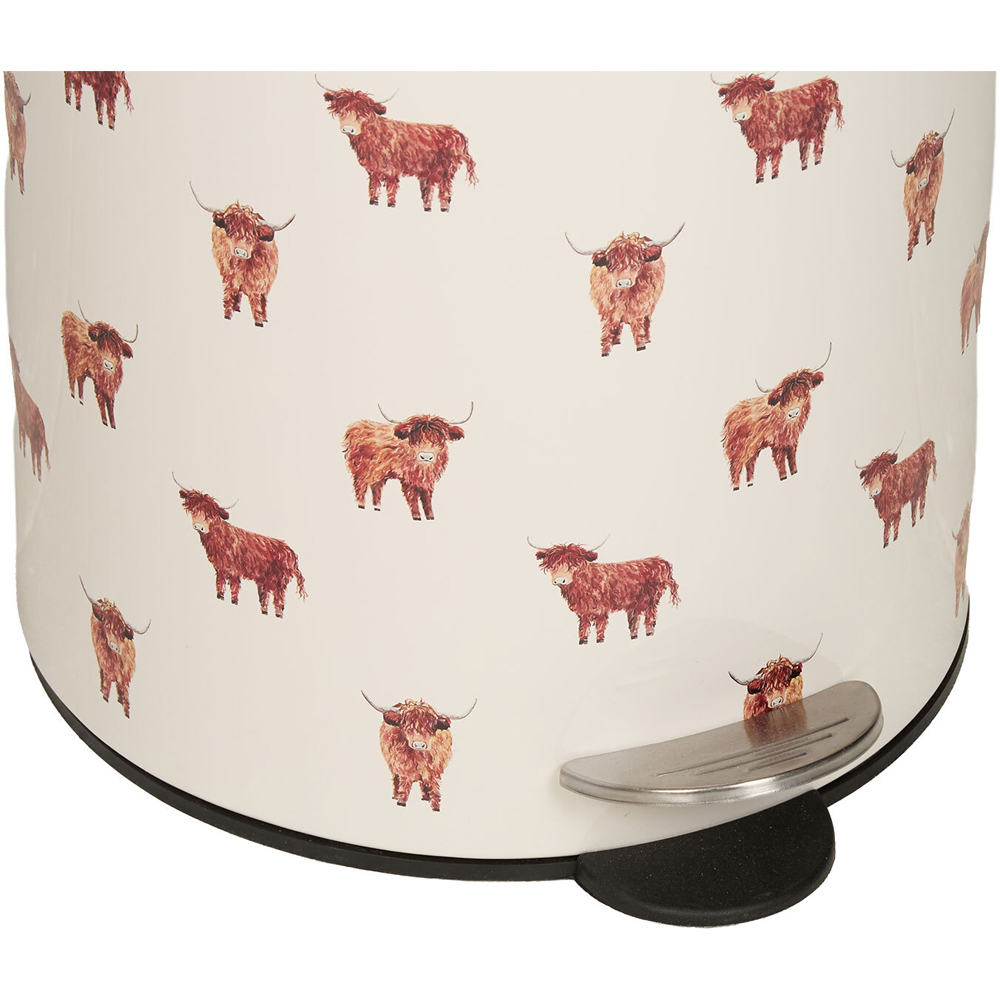Highland Cow Printed Pedal Bin Image 7
