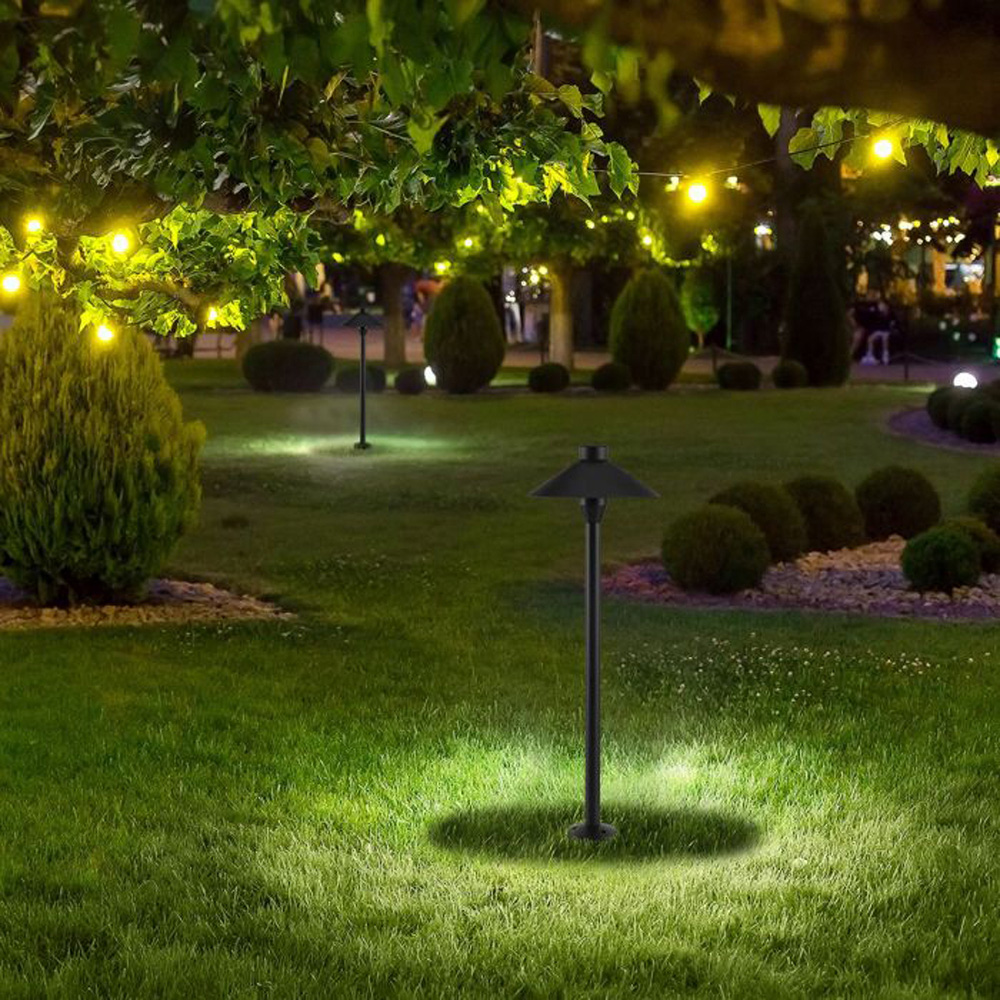 V-TAC 2 in 1 Black Daylight White LED Garden Light Image 2
