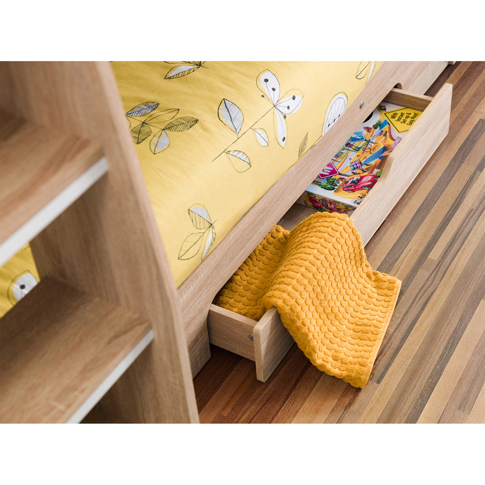 Julian Bowen Orion Sonoma Oak Single Drawer Bunk Bed Image 4