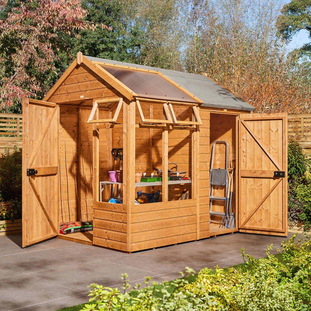 Rowlinson 8 x 6ft Growhouse with Store Image 6