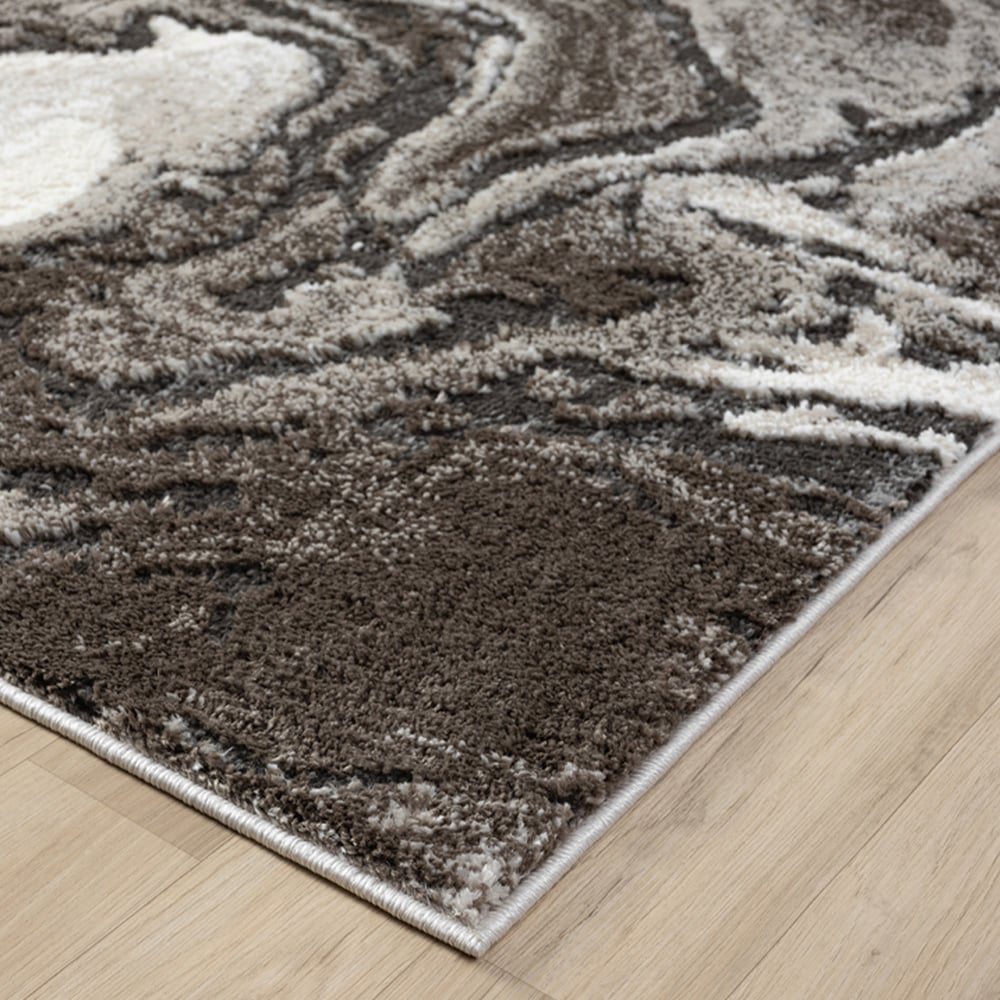 Desire Rugs Eleanor Mocha Marble Embossed Rug 160 x 230cm Image 4