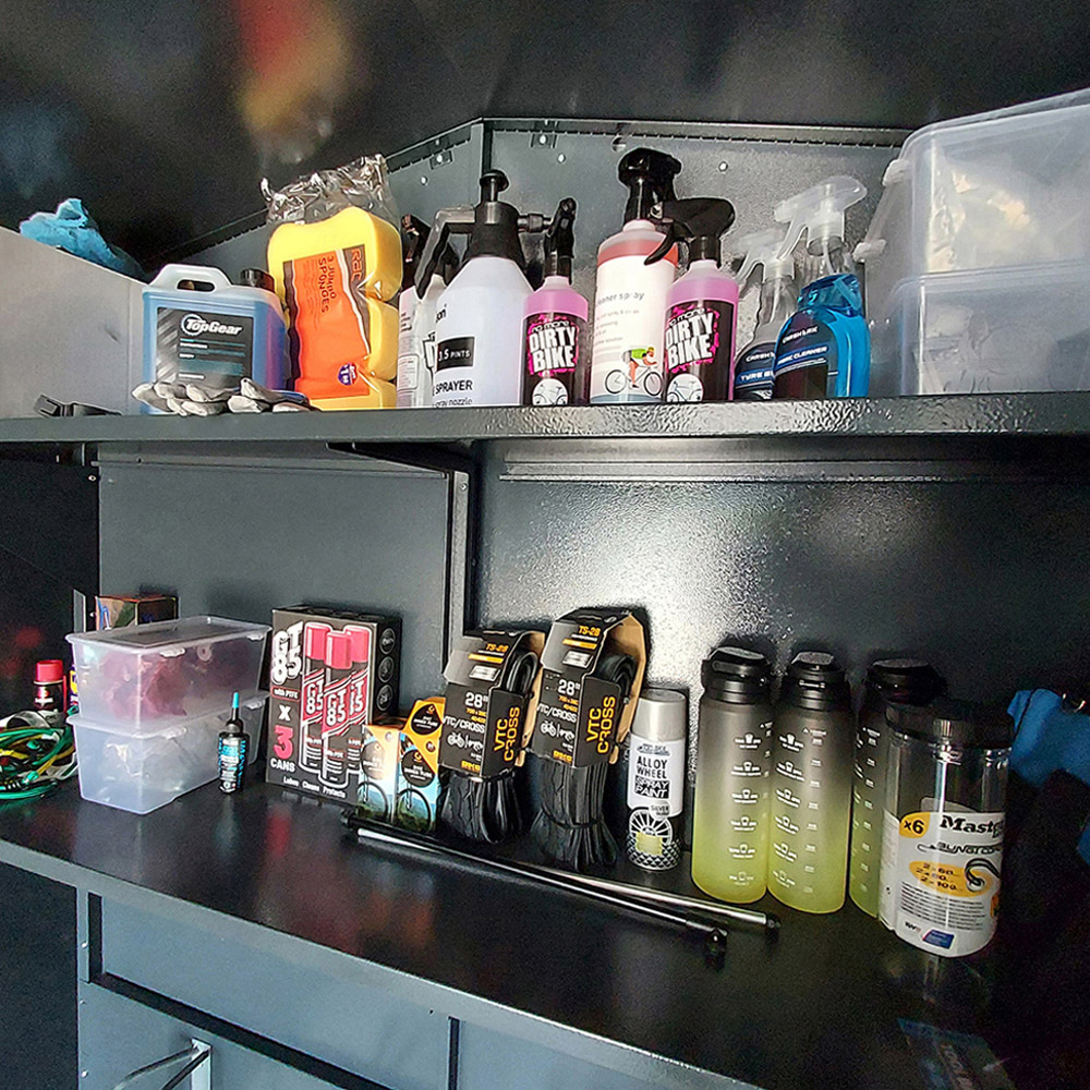 Asgard Centurion 5x 14ft Double Door Cream High Security Apex Motorcycle Garage Image 7