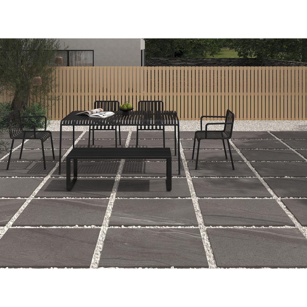 Bien Milkyway Graphite Porcelain Paving 60 x 90cm 40 Pack Image 2
