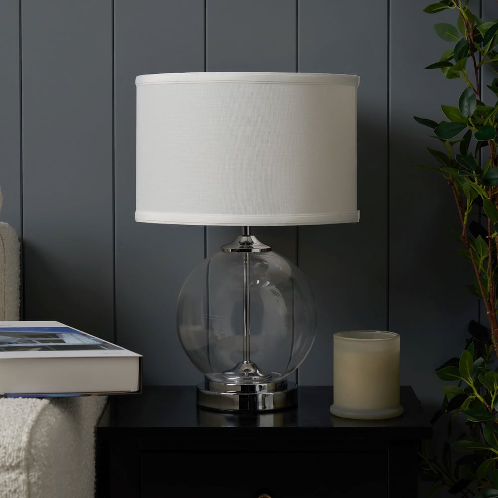 Inlight Sphere Clear Glass Small Table Lamp Image 2
