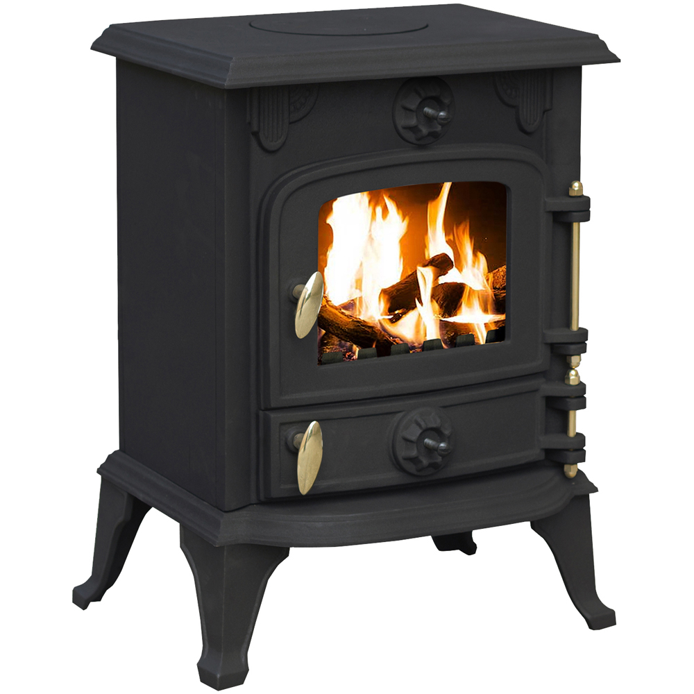 RoyalFire Cast Iron Wood and Coal Burning Stove 5kW Image 1