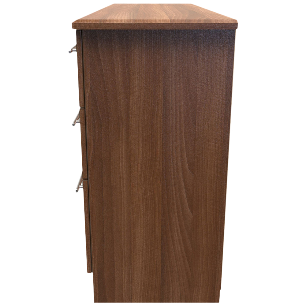 Crowndale Sherwood 6 Drawer Noche Walnut Kneehole Desk Image 3