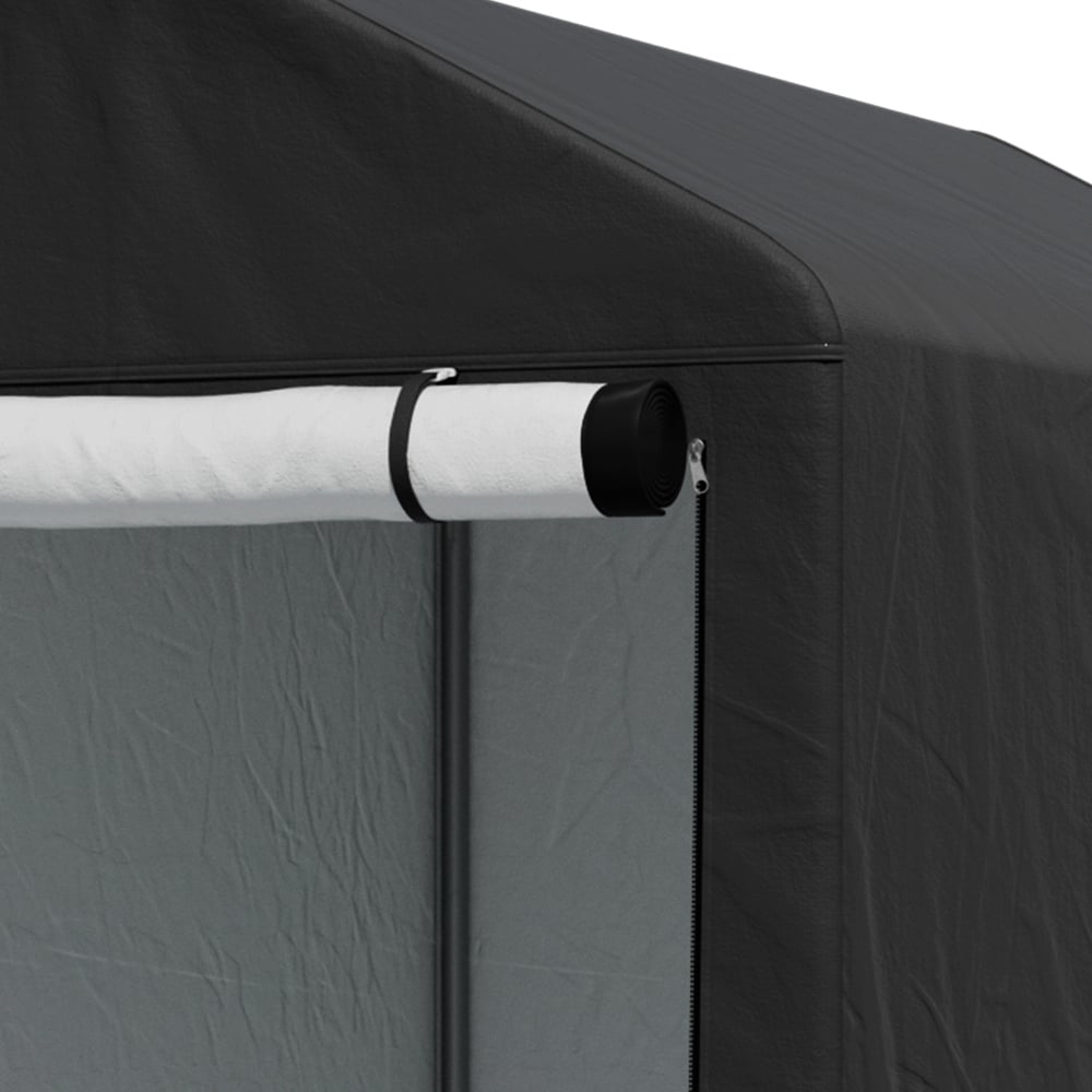 Living and Home 3 x 5ft Black Outdoor PE Bicycle Shelter Storage Shed Image 6