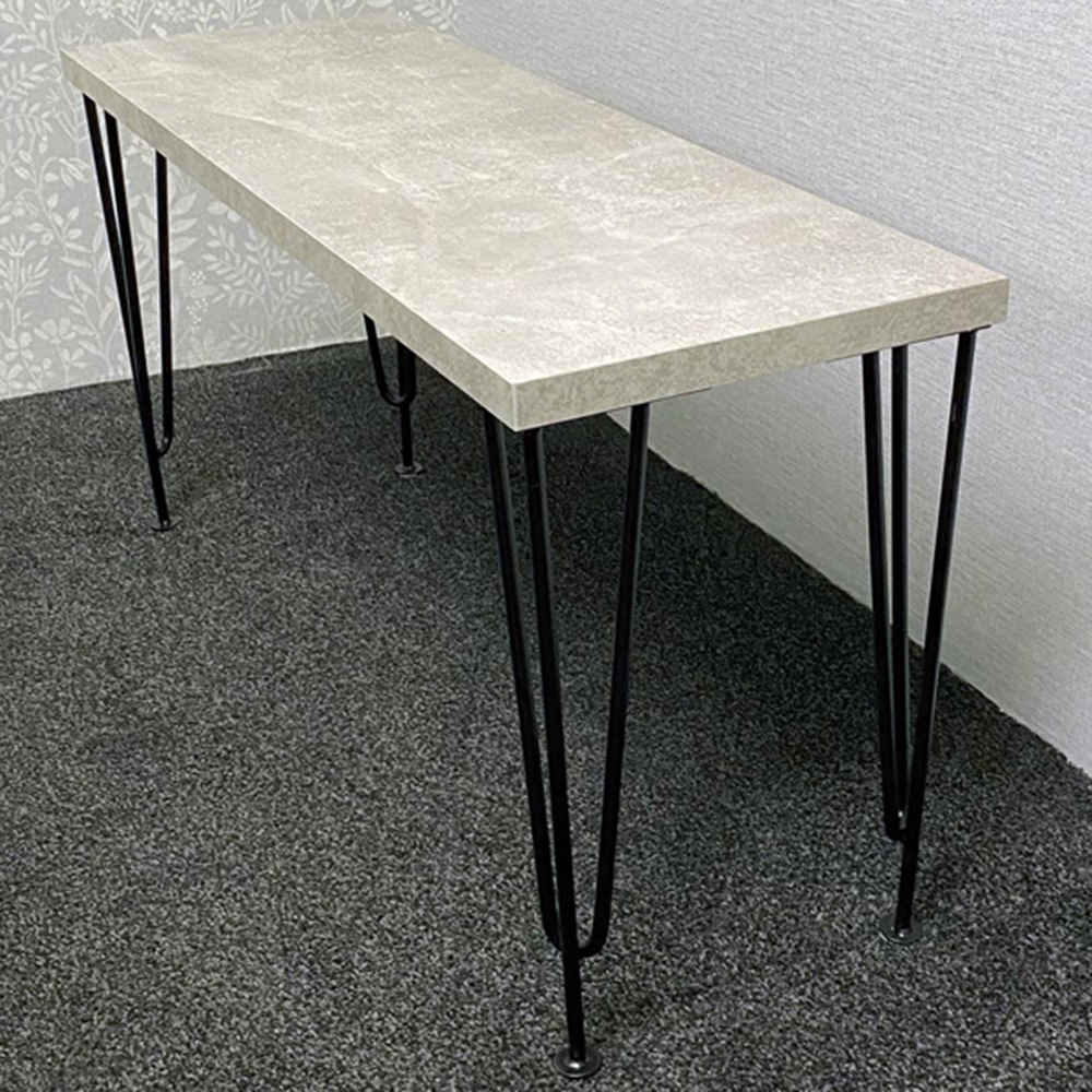 Kosy Koala 2 Seater Grey Bench with Hairpin Legs Image 3