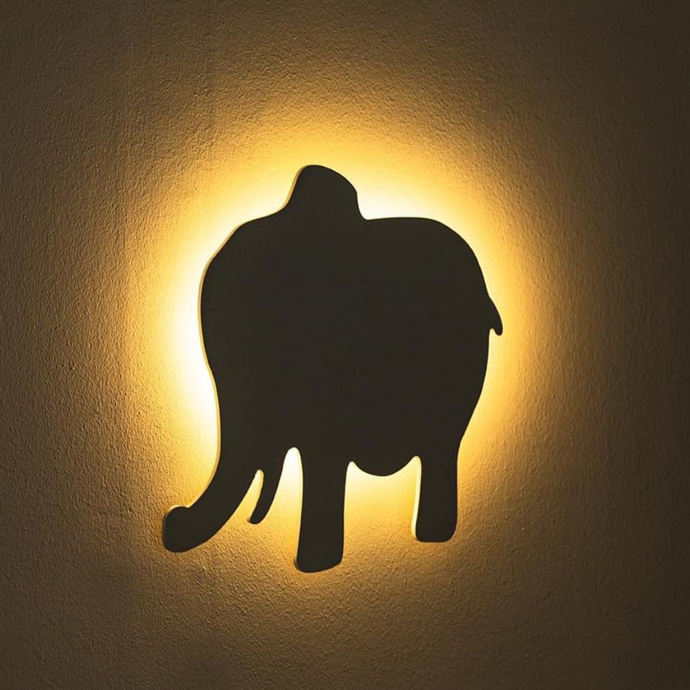 Marco Paul Warm White LED Elephant Wall Mounted Kids Night Light 32cm Image 2